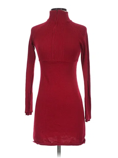 Pre-owned Athleta Turtleneck Sweater In Red