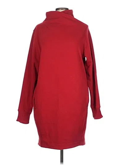 Pre-owned Athleta Turtleneck Sweater In Red