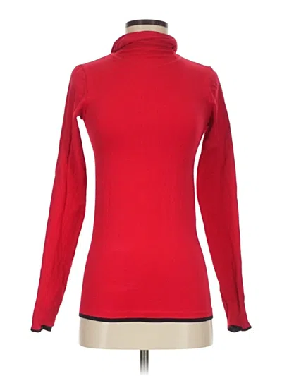 Pre-owned Athleta Turtleneck Sweater In Red