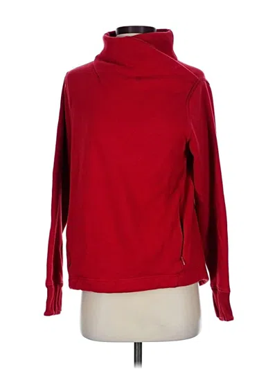Pre-owned Athleta Turtleneck Sweater In Red