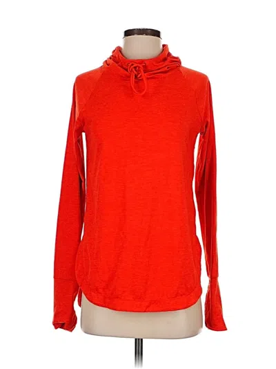 Pre-owned Athleta Turtleneck Sweater In Red