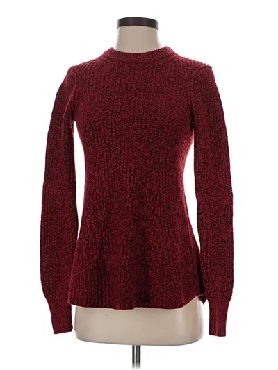 Pre-owned Athleta Turtleneck Sweater In Red