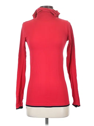 Pre-owned Athleta Turtleneck Sweater In Red