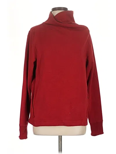 Pre-owned Athleta Turtleneck Sweater In Red