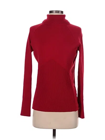 Pre-owned Athleta Turtleneck Sweater In Red