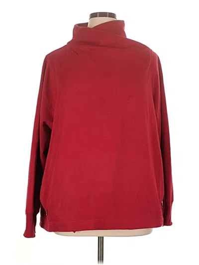 Pre-owned Athleta Turtleneck Sweater In Red