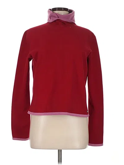 Pre-owned Athleta Turtleneck Sweater In Red