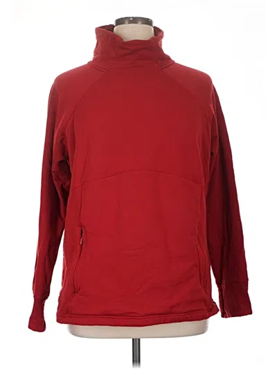 Pre-owned Athleta Turtleneck Sweater In Red