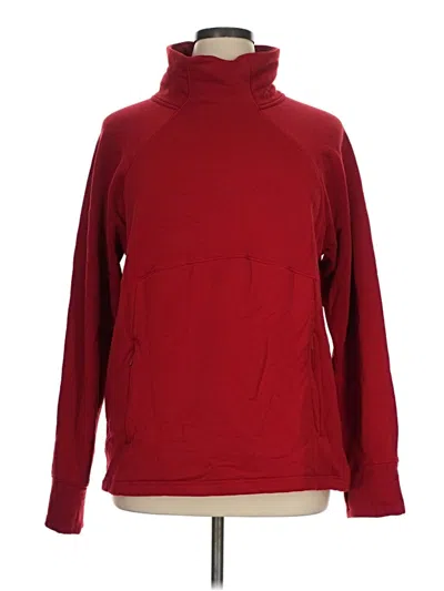 Pre-owned Athleta Turtleneck Sweater In Red