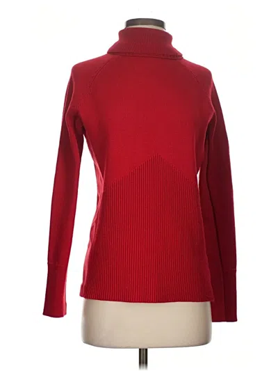 Pre-owned Athleta Turtleneck Sweater In Red