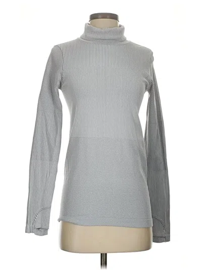 Pre-owned Athleta Turtleneck Sweater In Silver