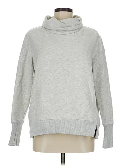 Pre-owned Athleta Turtleneck Sweater In Silver