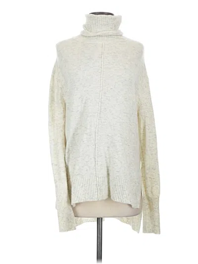 Pre-owned Athleta Turtleneck Sweater In Silver