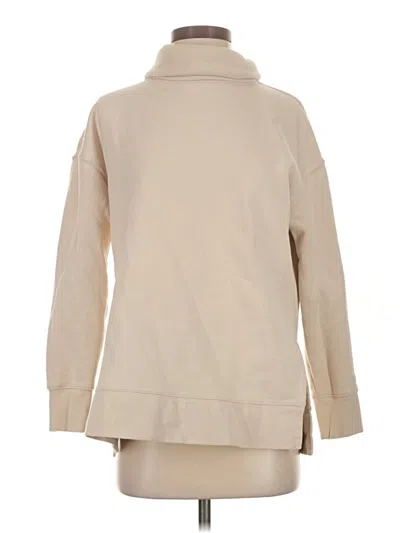 Pre-owned Athleta Turtleneck Sweater In Tan