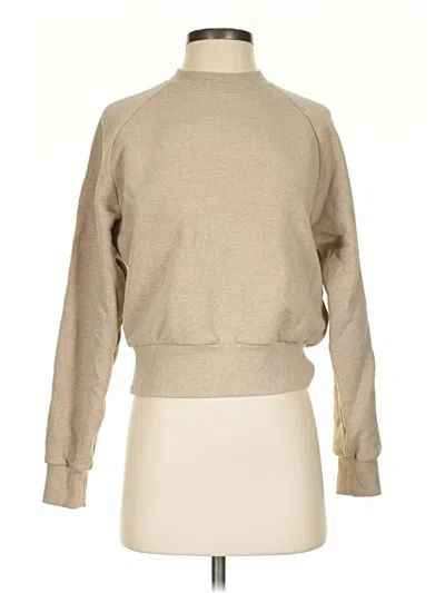 Pre-owned Athleta Turtleneck Sweater In Tan