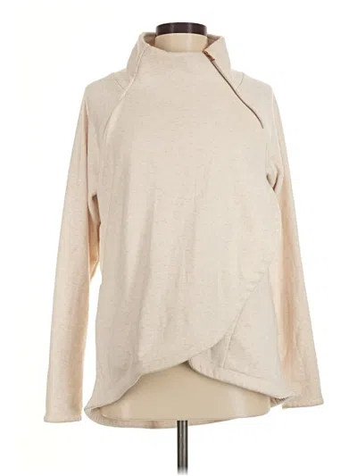 Pre-owned Athleta Turtleneck Sweater In Tan