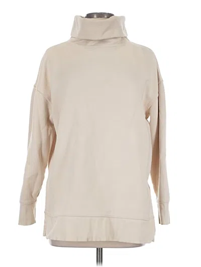 Pre-owned Athleta Turtleneck Sweater In Tan