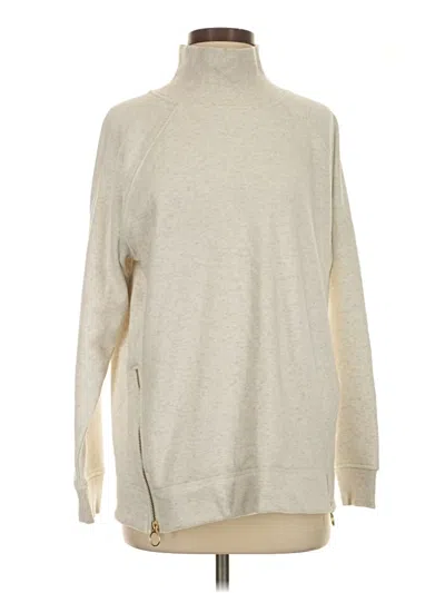 Pre-owned Athleta Turtleneck Sweater In Tan