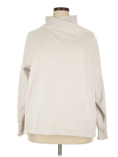 Pre-owned Athleta Turtleneck Sweater In Tan