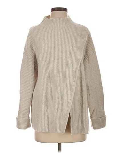 Pre-owned Athleta Turtleneck Sweater In Tan
