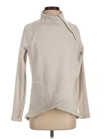 Pre-owned Athleta Turtleneck Sweater In Tan
