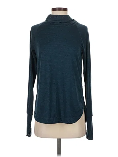 Pre-owned Athleta Turtleneck Sweater In Teal