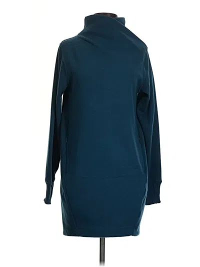 Pre-owned Athleta Turtleneck Sweater In Teal