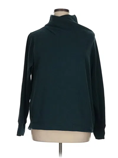 Pre-owned Athleta Turtleneck Sweater In Teal