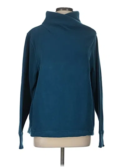 Pre-owned Athleta Turtleneck Sweater In Teal