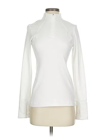 Pre-owned Athleta Turtleneck Sweater In White
