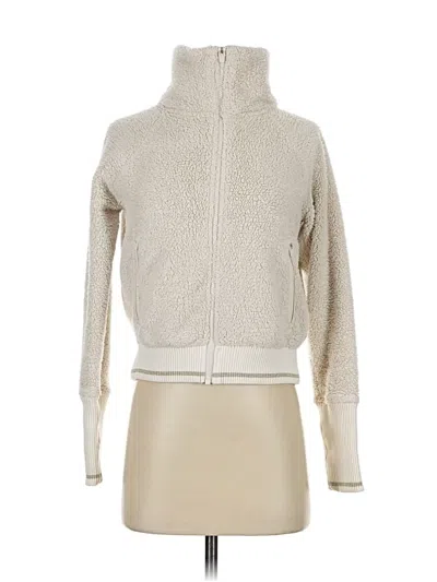 Pre-owned Athleta Turtleneck Sweater In White