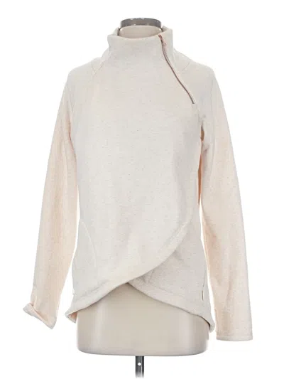 Pre-owned Athleta Turtleneck Sweater In White