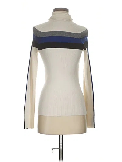 Pre-owned Athleta Turtleneck Sweater In White