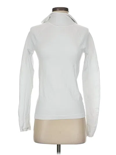 Pre-owned Athleta Turtleneck Sweater In White