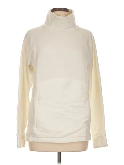 Pre-owned Athleta Turtleneck Sweater In White