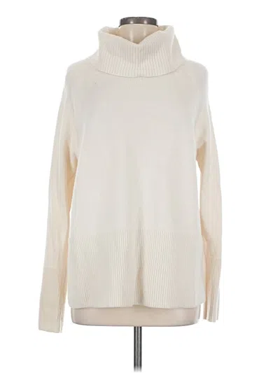 Pre-owned Athleta Turtleneck Sweater In White