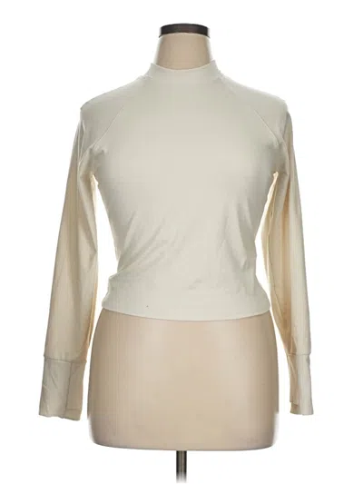 Pre-owned Athleta Turtleneck Sweater In White