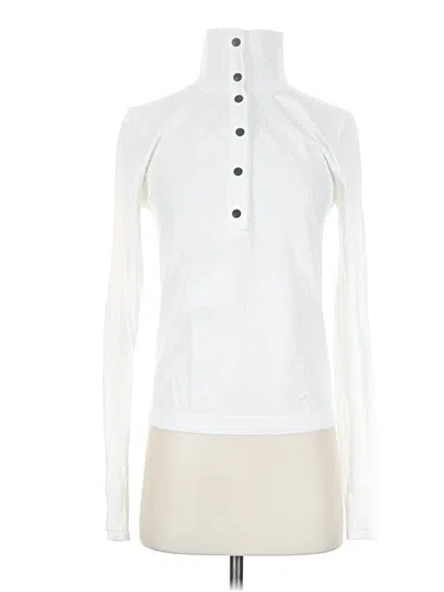 Pre-owned Athleta Turtleneck Sweater In White