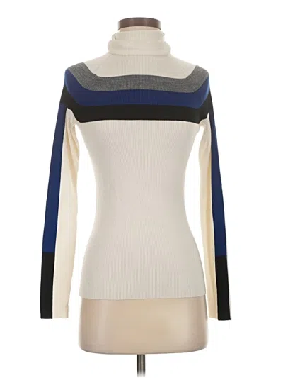 Pre-owned Athleta Turtleneck Sweater In White