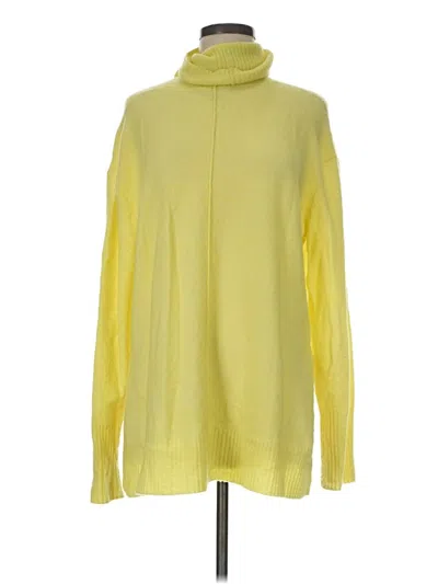 Pre-owned Athleta Turtleneck Sweater In Yellow