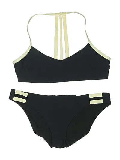 Pre-owned Athleta Two Piece Swimsuit In Black