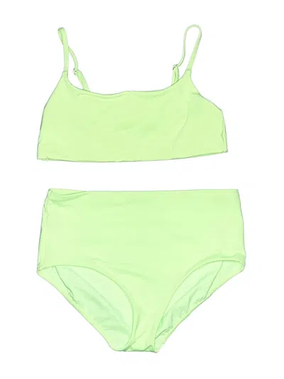 Pre-owned Athleta Two Piece Swimsuit In Green
