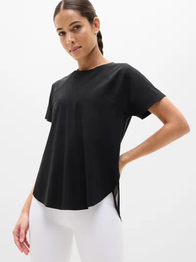 Athleta Ultimate Mesh Tee In Black