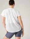Athleta Ultimate Mesh Tee In Bright White