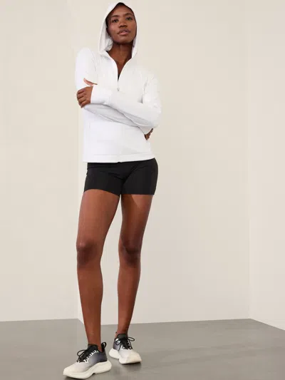 Athleta Unstoppable Full Zip Jacket In Bright White