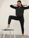 Athleta Unstoppable Half Zip Sweatshirt In Black