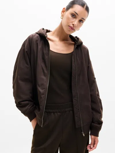 Athleta Upfield Bomber In Brown