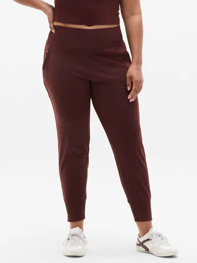 Athleta Venice High Rise Jogger In Burgundy