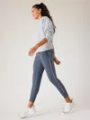 Athleta Venice High Rise Track Stripe Jogger In Granite Blue/white Stripe