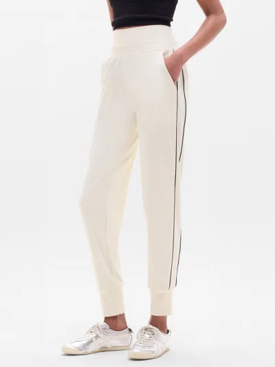 Athleta Venice High Rise Track Stripe Jogger In White